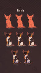 "Finish // sketch, sketch lineart, lineart, rough colour, flat colour, full colour, cell-shading, default-shading"